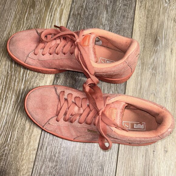 Puma Big Kids Youth US Size 6 C Desert Flower Pink Suede 35511069 Sneaker Shoes - Picture 7 of 12